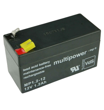 multipower MP1,2-12 12V 1,2Ah Bleiakku mit...