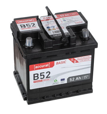 Accurat Basic B52 Autobatterie 52Ah