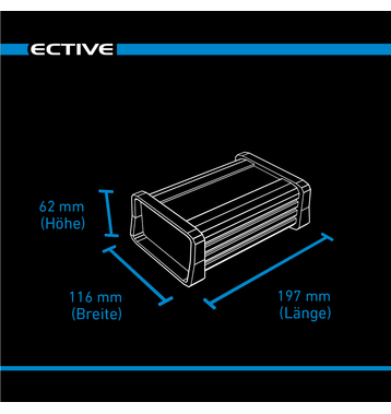 ECTIVE Multiload 12 LFP 12A/12V 8-Stufen Lithium-Batterieladegert