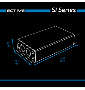 ECTIVE SI 25 2500W/12V Sinus-Wechselrichter mit reiner Sinuswelle (gebraucht, Zustand gut)