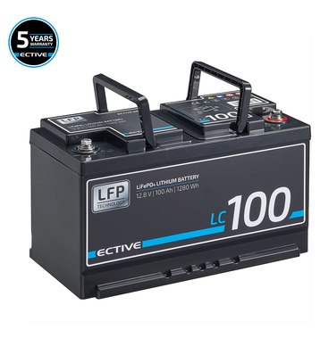 ECTIVE LC 100 12V LiFePO4 Lithium Versorgungsbatterie 100 Ah (USt-befreit nach 12 Abs.3 Nr. 1 S.1 UStG)