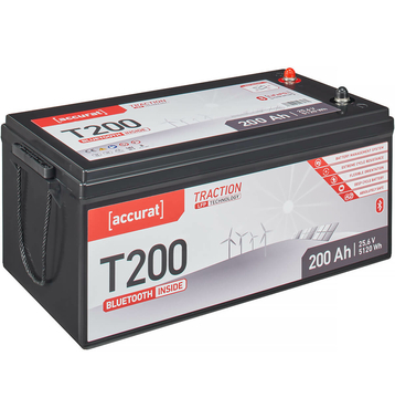 Accurat Traction T200 LFP BT 24V LiFePO4 Lithium Versorgungsbatterie 200Ah (USt-befreit nach 12 Abs.3 Nr. 1 S.1 UStG)
