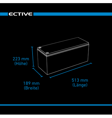 ECTIVE DC 145 GEL Deep Cycle 145Ah Versorgungsbatterie (USt-befreit nach 12 Abs.3 Nr. 1 S.1 UStG)