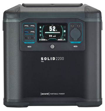 Accurat Solid 2200 Pro Powerstation 2200W 1935Wh (USt-befreit nach 12 Abs.3 Nr. 1 S.1 UStG)