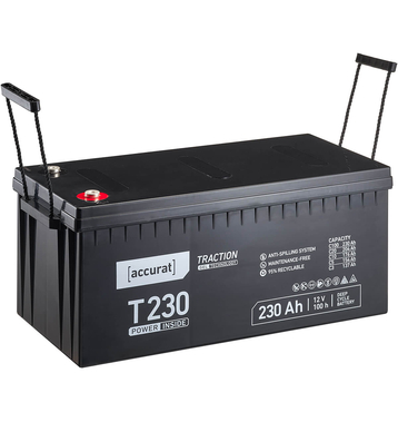 Accurat Traction T230 12V GEL Versorgungsbatterie 230Ah (USt-befreit nach 12 Abs.3 Nr. 1 S.1 UStG)