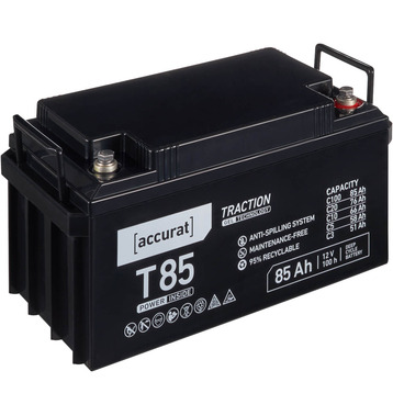 Accurat Traction T85 12V 85Ah GEL Versorgungsbatterie (USt-befreit nach 12 Abs.3 Nr. 1 S.1 UStG)
