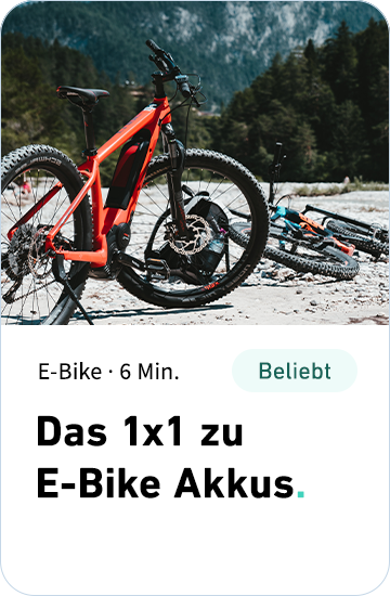 Das 1x1 zu E-Bike Akkus
