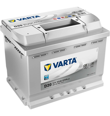 VARTA D39 Silver Dynamic 563 401 061 Autobatterie 63Ah