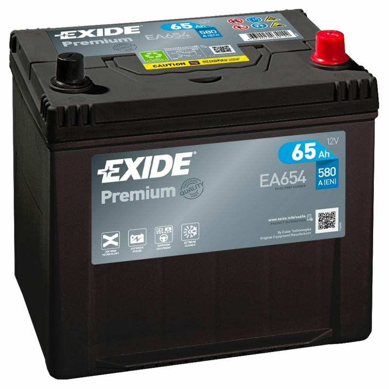 Exide EA654 Premium Autobatterie 65Ah