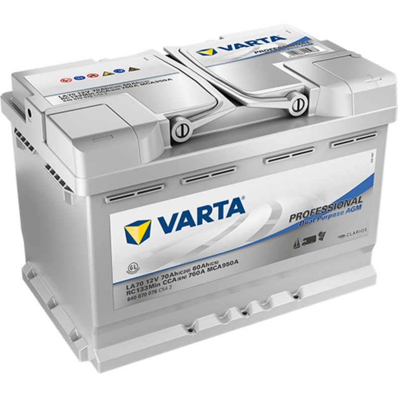 VARTA LA70 Professional AGM Versorgungsbatterie 70Ah