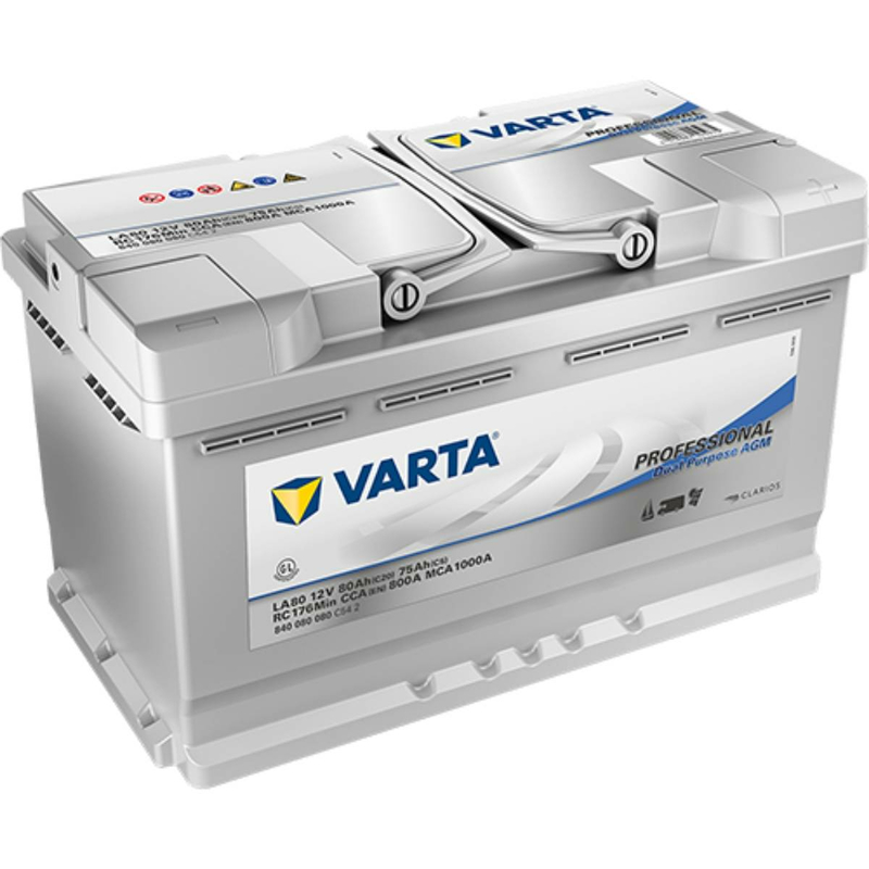 VARTA LA80 Professional AGM Versorgungsbatterie 80Ah