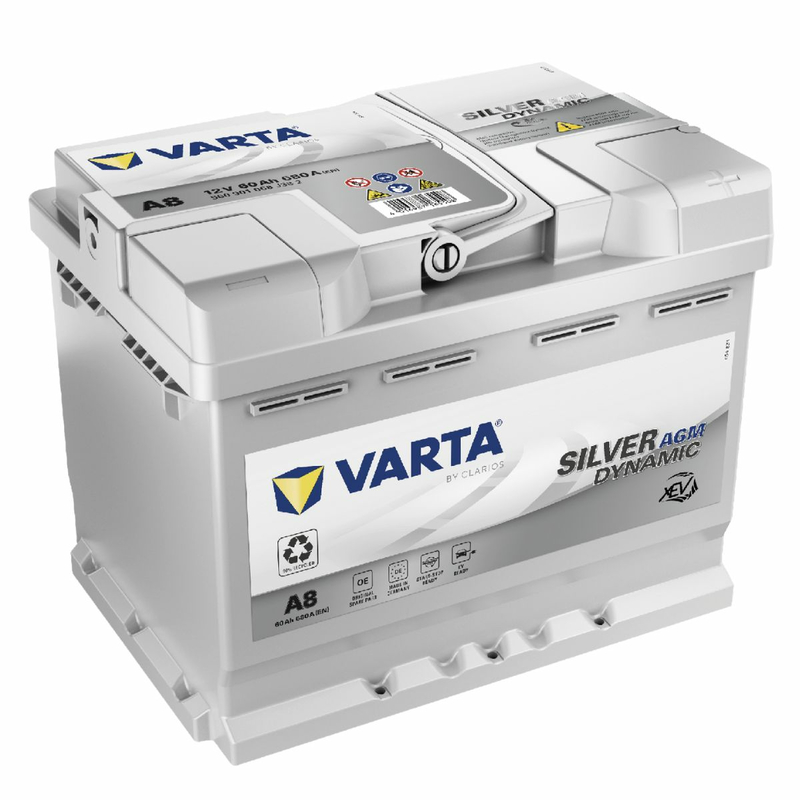 VARTA D52 (A8) Silver Dynamic AGM xEV 560 901 068 Autobatterie 60Ah