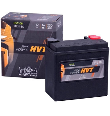 Intact Bike-Power HVT Motorradbatterie HVT-08 14Ah (DIN 51214) YTX14-BS 65948-00