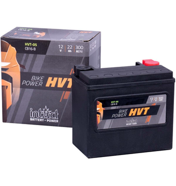Intact Bike-Power HVT Motorradbatterie HVT-05 22Ah (DIN 51912) YB16-B 65991-82B