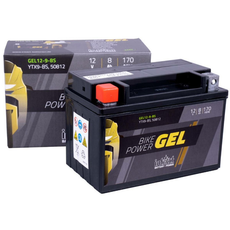 Accurat Sport Gel YTX9-BS Batterie Moto/Quad 12V 130A 9Ah 150 x 87 x 105