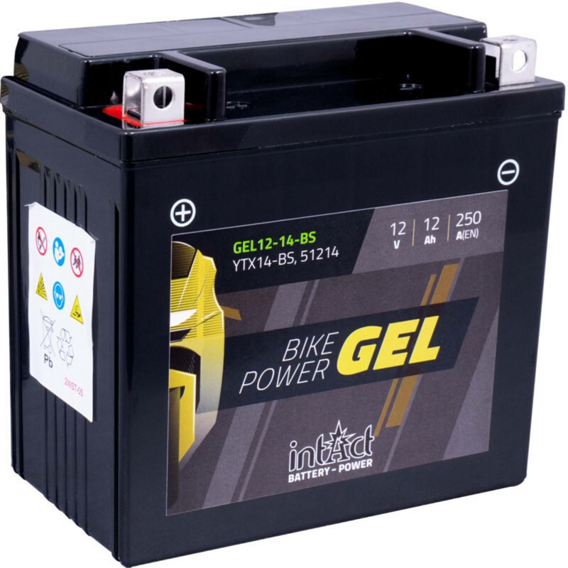 Intact Bike-Power GEL Motorradbatterie GEL12-14-BS