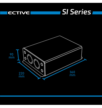 ECTIVE SI 15 1500W/12V Sinus-Wechselrichter mit reiner Sinuswelle