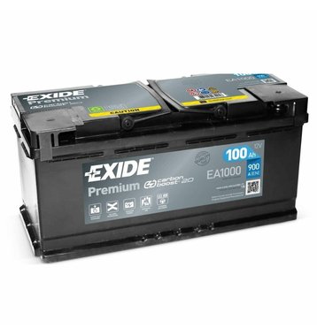 Exide EA1000 Premium Carbon Boost 100Ah Autobatterie