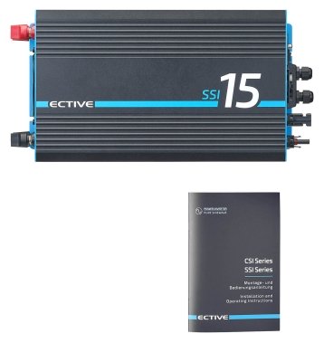 ECTIVE SSI 15 1500W/12V Sinus-Wechselrichter mit MPPT-Laderegler, Ladegerät, NVS- und USV-Funktion