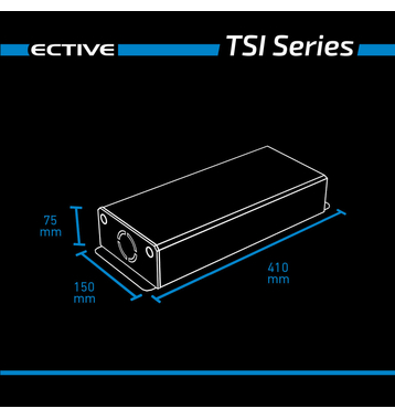 ECTIVE TSI 10 1000W/12V Sinus-Wechselrichter mit NVS- und USV-Funktion