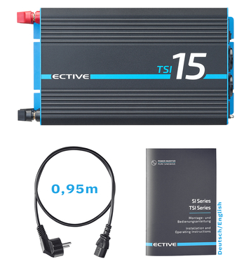 ECTIVE TSI 15 1500W/24V Sinus-Wechselrichter mit NVS- und USV-Funktion