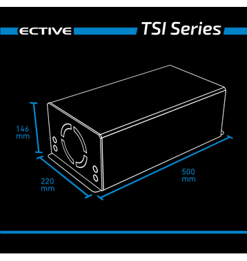 ECTIVE TSI 30 3000W/24V Sinus-Wechselrichter mit NVS- und USV-Funktion