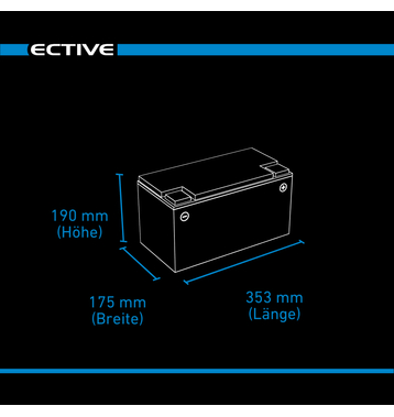 ECTIVE DC 95 Gel Deep Cycle 95Ah Versorgungsbatterie