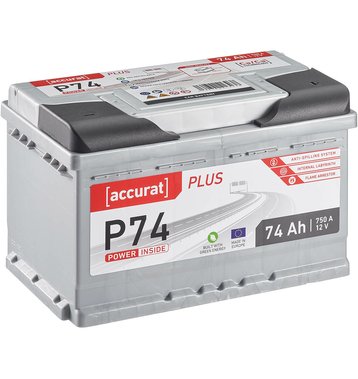 Accurat Plus P74 Autobatterie 74Ah