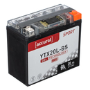 Accurat Sport GEL LCD YTX20L-BS Motorradbatterie 20Ah 12V...