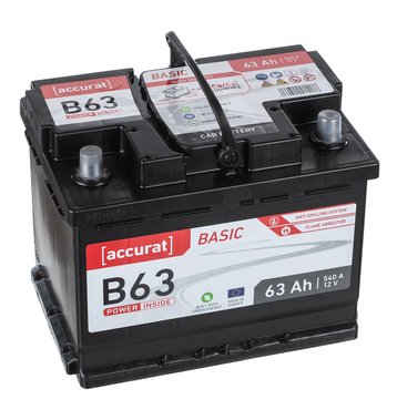 Accurat Basic B63 Autobatterie 63Ah