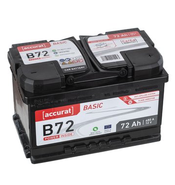 Accurat Basic B72 Autobatterie 72Ah