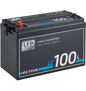 ECTIVE LC 100L 12V LiFePO4 Lithium Versorgungsbatterie...
