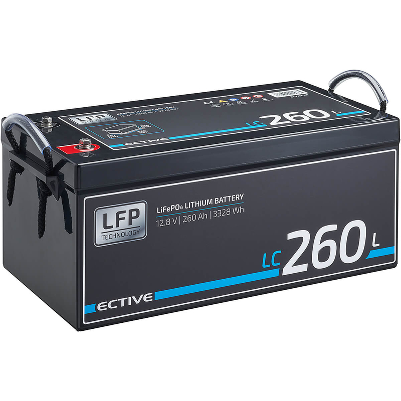ECTIVE LC 260L 12V LiFePO4 Lithium Versorgungsbatterie 260Ah
