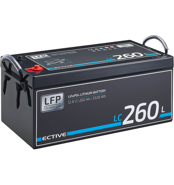 ECTIVE LC 260L 12V LiFePO4 Lithium Versorgungsbatterie...