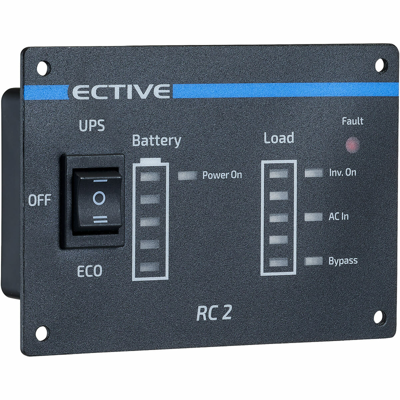 ECTIVE RC2 Fernbedienung mit Ladestandsanzeige f/ür Wechselrichter