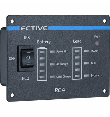 ECTIVE RC4 Fernbedienung mit Ladestandsanzeige für Wechselrichter