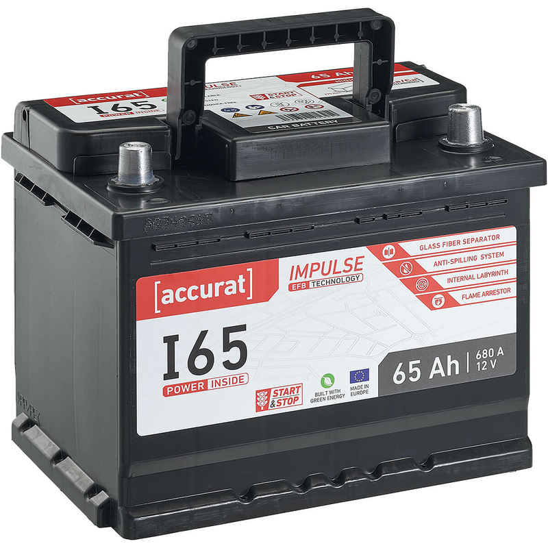 Accurat Impulse I65 Autobatterie 65Ah EFB