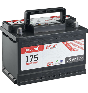 Accurat Impulse I75 Autobatterie 75Ah EFB Start-Stop