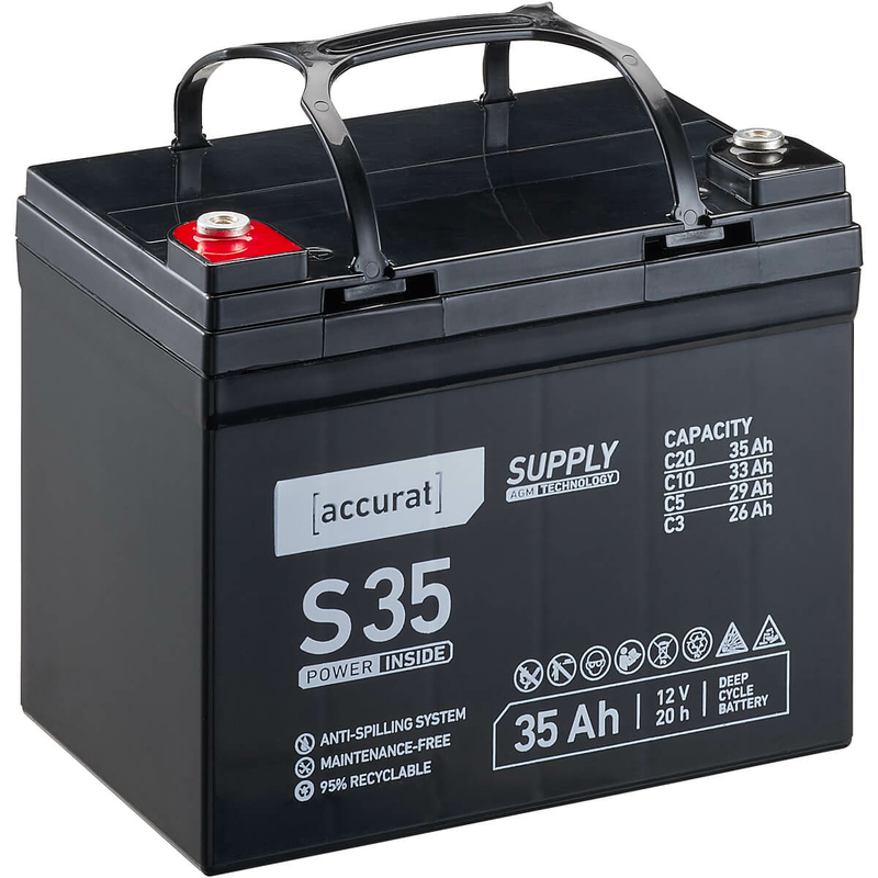 AGM-Batterie 12 V, 35 Ah - ePower3