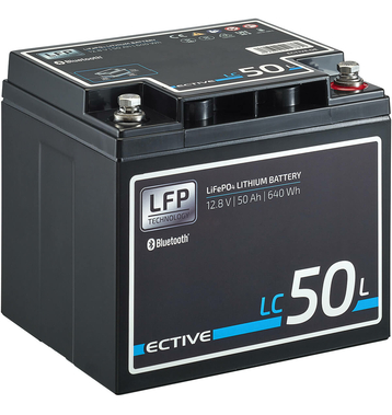 ECTIVE LC 50L BT 12V LiFePO4 Lithium Versorgungsbatterie 50 Ah