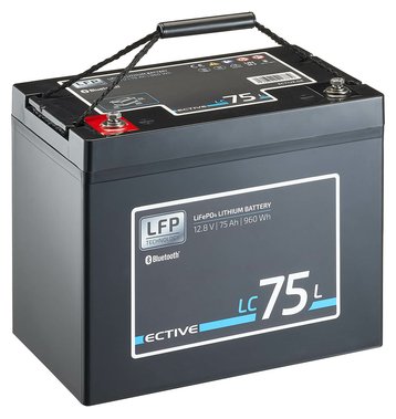 ECTIVE LC 75L BT 12V LiFePO4 Lithium Versorgungsbatterie...