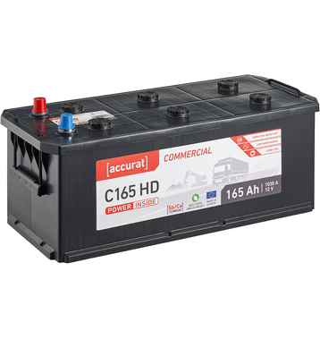 Accurat Commercial C165 HD LKW-Batterie 165Ah