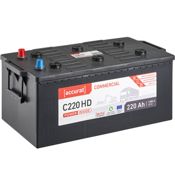 Accurat Commercial C220 HD LKW-Batterie 220Ah