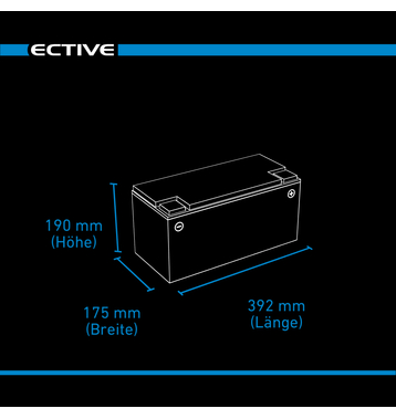 ECTIVE SC 120 AGM Semi Cycle Versorgungsbatterie 120Ah
