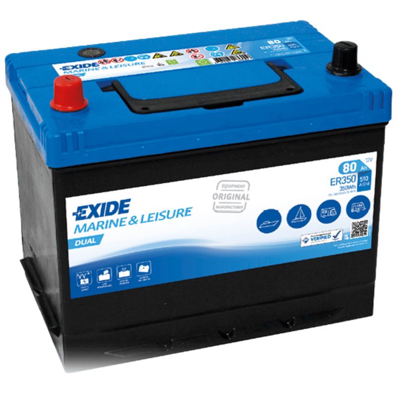 EXIDE Versorgungsbatterie ER350 80Ah