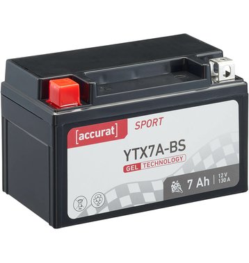 Accurat Sport GEL YTX7A-BS Motorradbatterie 7Ah 12V