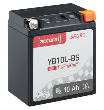 Accurat Sport GEL YB10L-BS Motorradbatterie 10Ah 12V