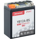 Accurat Sport GEL LCD YB12A-BS Motorradbatterie 12Ah 12V