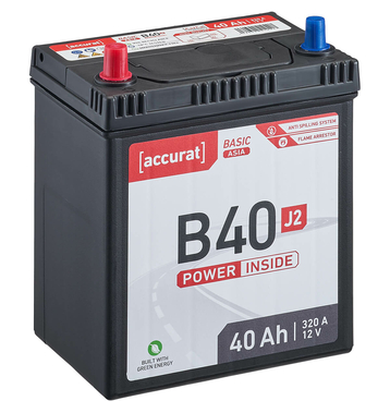 Accurat Basic Asia B40 J2 Autobatterie 40Ah