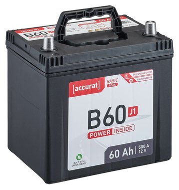 Accurat Basic Asia B60 J1 Autobatterie 60Ah